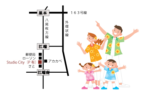 スタジオ・シティーの地図