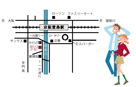 エムハーフの地図